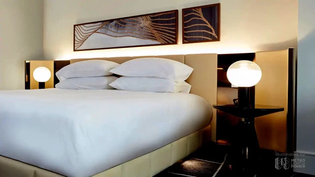 Led Fixture In Hotel Head Board 3