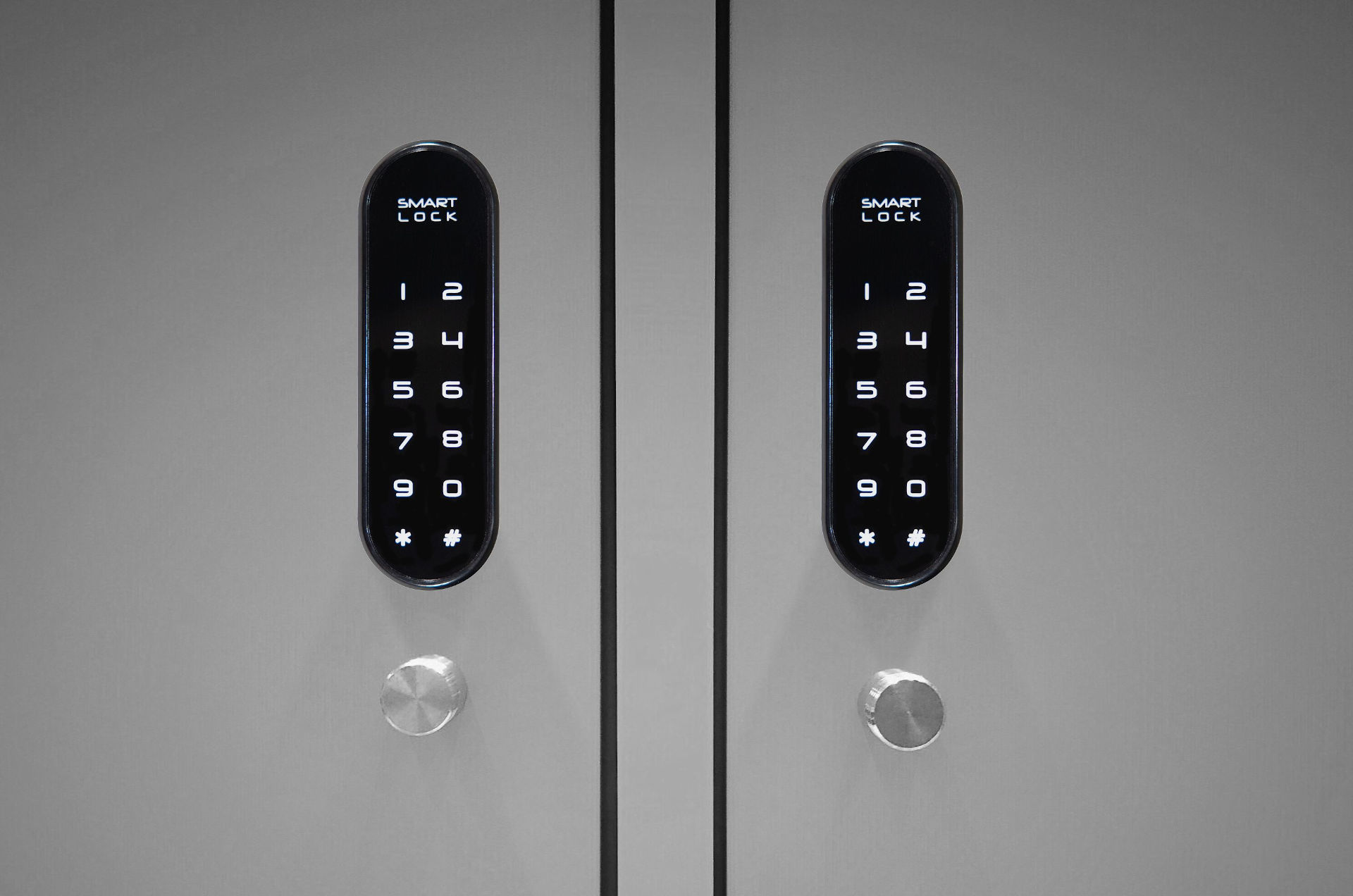 Mormax Bcp Loc N Go Smart Locks 3 Installed On Double Doors
